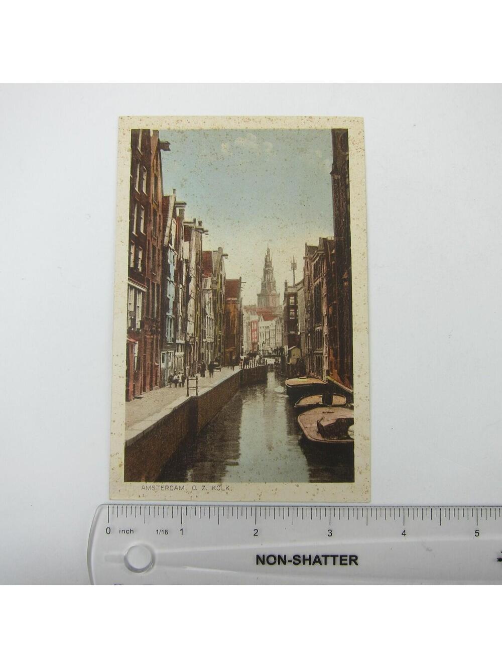 Postcard Netherlands Amsterdam Canal O.Z. Kolk Antique Unposted RARE - Picture 11 of 12